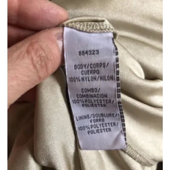 THEIA Hand-Beaded & Petal Applique 3/4 Bell-Sleeve Dress Women’s SIZE 4 - Picture 13 of 14